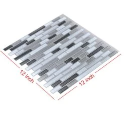 12 In. X 12 In. Grey Peel And Stick Tile Backsplash For Kitchen (10-Pack) -Master Locks Shop ede995f1e794703c9b792184b8550b43 1800x1800