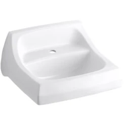 KOHLER Kingston Wall-Mount Vitreous China Bathroom Sink In White With Overflow Drain -Master Locks Shop ef3e94af46d93a03a63e617017b5dfc6 1800x1800