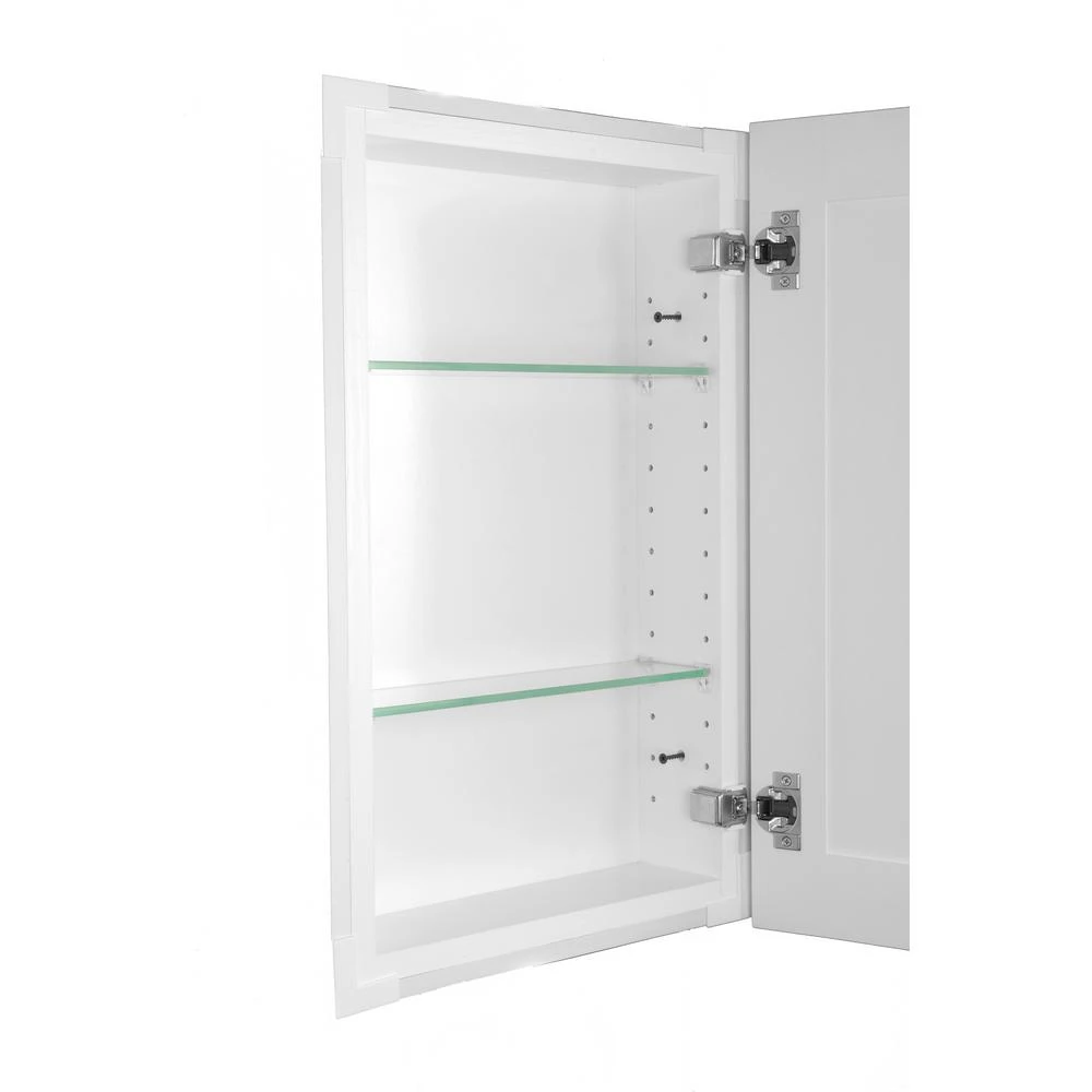 Silverton 14 In. X 24 In. X 4 In. Recessed Medicine Cabinet In White 4 Silverton 14 In. X 24 In. X 4 In. Recessed Medicine Cabinet In White - Image 2