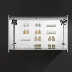 Tiempo 48 In. W X 30 In. H Recessed Or Surface Mount Medicine Cabinet With LED Lighting And Mirror Defogger -Master Locks Shop ef7fe0756469a3618bb14d1a652b1b70 1800x1800