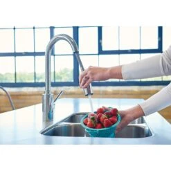 Genta Single-Handle Pull-Down Sprayer Kitchen Faucet With Reflex In Chrome -Master Locks Shop efb556554d75b2d3e5a3d5680599b4be 1800x1800
