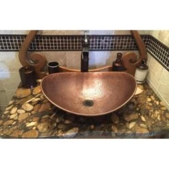 SINKOLOGY Confucius 19 In. Copper Vessel Sink Handmade Pure Copper Sink In Antique Copper 12 SINKOLOGY Confucius 19 In. Copper Vessel Sink Handmade Pure Copper Sink In Antique Copper -Master Locks Shop f1d50ed72d92d3f539659428f4891692 1800x1800