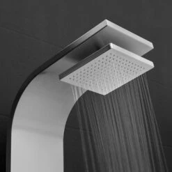 65 In. 8-Jet Shower Panel System In Stainless Steel With Adjustable Rainfall Shower Head, Handshower Wand And Tub Spout -Master Locks Shop f3c868870ad31f91e6b473ae20652c09 1800x1800