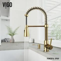 Brant Single-Handle Pull-Down Sprayer Kitchen Faucet With Soap Dispenser In Matte Gold -Master Locks Shop f6953c398f826d860aad0de417297070 1800x1800