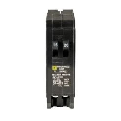 Homeline 15 Amp 20 Amp Single-Pole Tandem Circuit Breaker