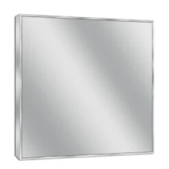 30 In. W X 36 In. H Spectrum Metal Framed Wall Mirror In Brush Nickel