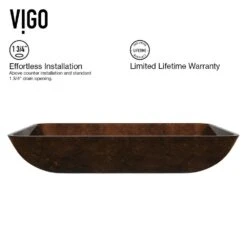 VIGO Glass Vessel Bathroom Sink In Russet And Niko Faucet Set In Antique Rubbed Bronze -Master Locks Shop f853ab7183896f5dcfc2b959dac43635 1800x1800