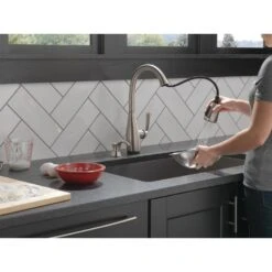 Dominic Single-Handle Pull-Down Sprayer Kitchen Faucet With Touch2O & ShieldSpray Technology In SpotShield Stainless 21 Dominic Single-Handle Pull-Down Sprayer Kitchen Faucet With Touch2O & ShieldSpray Technology In SpotShield Stainless -Master Locks Shop f856baf0b12664e4ce9a9c5dab12006f 1800x1800