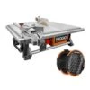 RIDGID 6.5 Amp Corded 7 In. Table Top Wet Tile Saw With Gel-Foam Knee Pads -Master Locks Shop f8861cb6fb36b5d2036434d97a9e1628 1800x1800