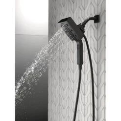 In2ition Two-in-One 4-Spray 4.5 In. Dual Wall Mount Fixed And Handheld H2Okinetic Shower Head In Matte Black -Master Locks Shop f89b3694056adb4a152761b05812ba69 1800x1800