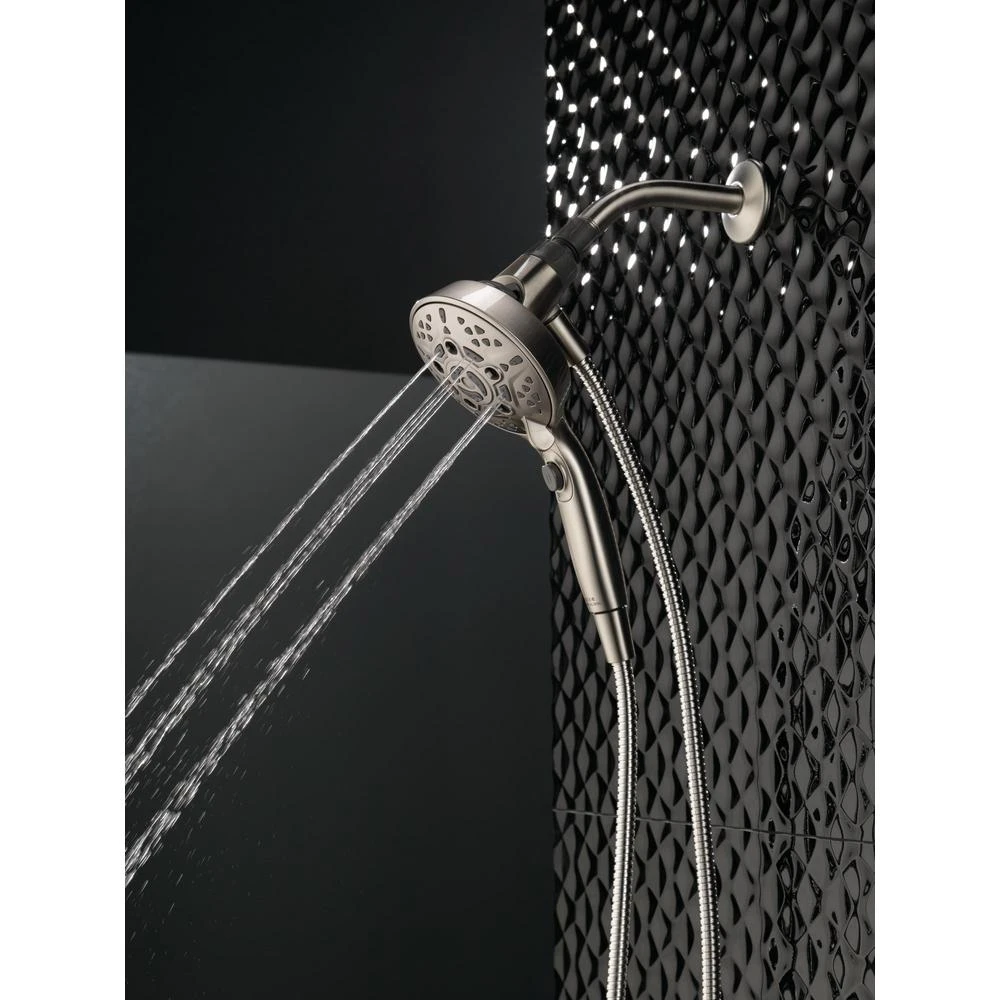 SureDock 7-Spray 5 In. Single Wall Mount Handheld H2Okinetic Shower Head In SpotShield Brushed Nickel 11 SureDock 7-Spray 5 In. Single Wall Mount Handheld H2Okinetic Shower Head In SpotShield Brushed Nickel - Image 9