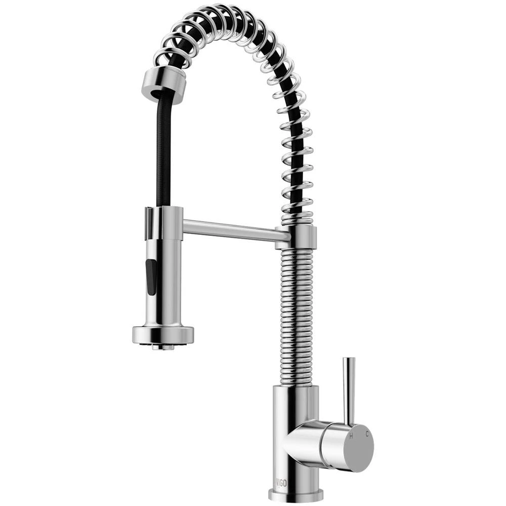 Edison Single-Handle Pull-Down Sprayer Kitchen Faucet In Stainless Steel 7 Edison Single-Handle Pull-Down Sprayer Kitchen Faucet In Stainless Steel - Image 5