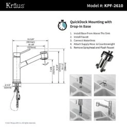 Oletto Single Handle Pull Out Kitchen Faucet In Chrome Finish -Master Locks Shop fe2da69f3e4a33efc1c3d8634149169f 1800x1800