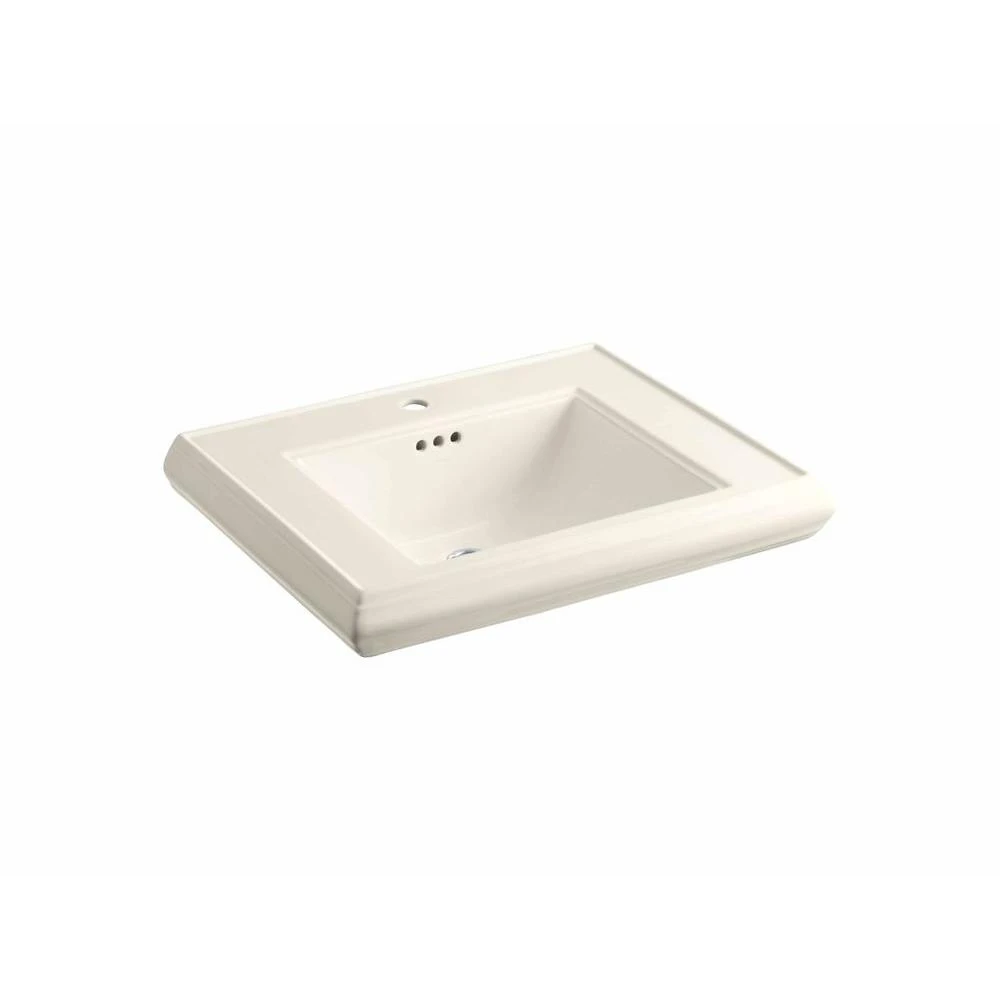 KOHLER Memoirs 5-3/8 In. Cermaic Pedestal Sink Basin In White With Overflow Drain 10 KOHLER Memoirs 5-3/8 In. Cermaic Pedestal Sink Basin In White With Overflow Drain - Image 8