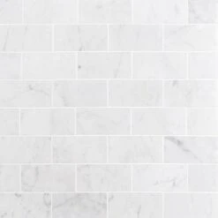Ivy Hill Tile White Carrara 3 In. X 6 In. X 9mm Polished Marble Subway Tile (40 Pieces / 5 Sq. Ft. / Box) -Master Locks Shop ffd5c8ba08c9ddf10a648db77290db84 1800x1800